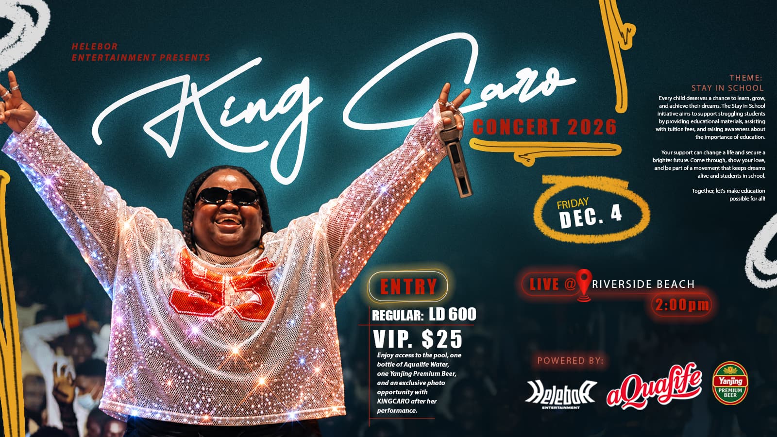 KING CARO CONCERT 2026 | STAY IN SCHOOL